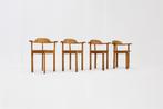 Vintage Deense eetkamerstoelen Brahlstorf 1/4 1970, Huis en Inrichting, Stoelen, Ophalen, Bruin, Vintage, Zo goed als nieuw