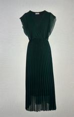 Mooie lange plissé jurk gala jurk donkergroen XL mt. 44, Maat 46/48 (XL) of groter, Ophalen of Verzenden, Zo goed als nieuw, Onder de knie