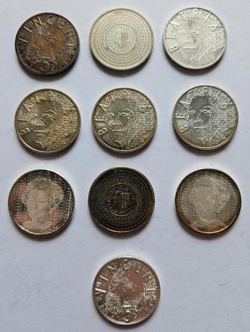 10 Zilveren 5 Euro munten Beatrix.  beschikbaar voor biedingen