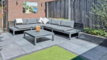 Intratuin Loungeset Aluminium Hoekbank met Tafel beschikbaar voor biedingen