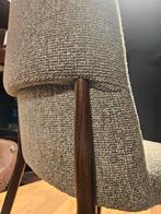 Stoel Ginny metalen frame noten kleur, Huis en Inrichting, Stoelen, Overige kleuren, Nieuw, Ophalen of Verzenden, Stof