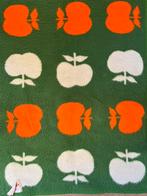 Vintage retro boxkleed, Wit, Zo goed als nieuw, Rechthoekig, 50 tot 100 cm