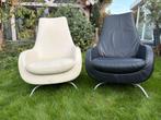2 Rolf Benz fauteuils, HSE2000, draaibare zitting, Huis en Inrichting, Fauteuils, Ophalen, Gebruikt, Minder dan 75 cm, Vintage