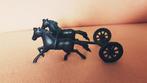 Twee paarden met wagen beeldje brons of koper?, Antiek en Kunst, Antiek | Koper en Brons, Ophalen of Verzenden