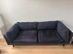 Woood 2,5 zits bank zwart suede leer, Huis en Inrichting, Banken | Bankstellen, Ophalen, 100 tot 125 cm, Driepersoons, Leer