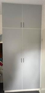 Grote praktische (kleding) kast grijs, Ophalen, Overige materialen, Gebruikt, 100 tot 150 cm