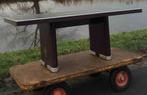 metalen werktafel, Huis en Inrichting, Tafels | Eettafels, Ophalen, Gebruikt, 50 tot 100 cm, Vijf personen of meer