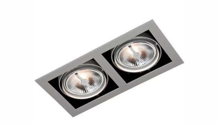 Maretti inbouwspots 230V G12  2x HCI-T - Zilvergrijs, Huis en Inrichting, Lampen | Spots, Nieuw, Plafondspot of Wandspot, Metaal of Aluminium