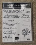Stampin' Up! stempelset Celebration Tidings, Hobby en Vrije tijd, Stempelen, Ophalen of Verzenden, Zo goed als nieuw, Clearstamp