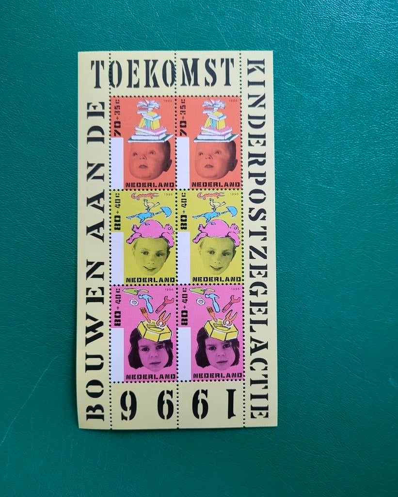Kinderpostzegels 1996 - Bouwen aan de Toekomst, Ophalen of Verzenden, Na 1940, Postfris