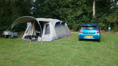 Ruime 6-persoons tent – technisch katoen – topconditie, Caravans en Kamperen, Tenten, Zo goed als nieuw, Ophalen