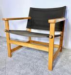Safari stoel Hyllinge Møbler Denemarken hout canvas 70s, Hout, Gebruikt, -, Minder dan 75 cm