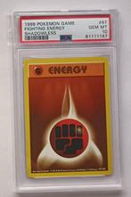 Fighting Energy Base Set (Shadowless) - PSA 10, Ophalen of Verzenden, Zo goed als nieuw, Losse kaart