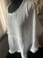 Witte Tuniek met Franjes - Maat M, Maat 38/40 (M), Wit, Ophalen of Verzenden, Zo goed als nieuw