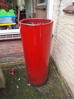 Grote rode bloempot, Tuin en Terras, Bloempotten, Gebruikt, Rond, Aardewerk, 70 cm of meer