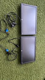 Hp monitoren inc stroomkabels en 1 vga kabel, Computers en Software, Monitoren, Ophalen, Refurbished, Overige typen, Onbekend