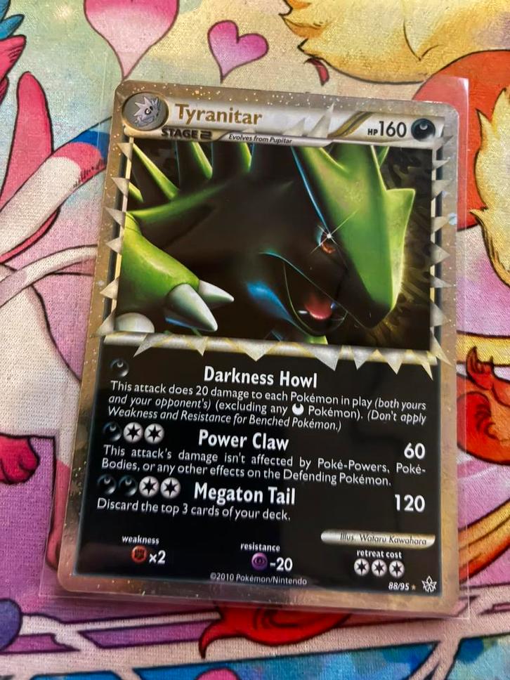 Tyranitar Prime HGSS Unleashed 88/85 EXC/GD, Hobby en Vrije tijd, Verzamelkaartspellen | Pokémon, Zo goed als nieuw, Losse kaart