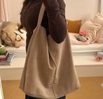 Shabbies suede bruin/beige handtas/shopper tas/ tote bag, Ophalen of Verzenden, Zo goed als nieuw, Beige, Shopper