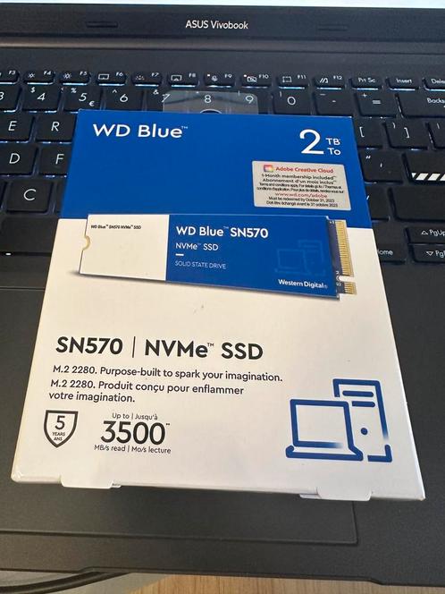 WD Blue SN570 2TB SSD - Nieuw, Computers en Software, Harde schijven, Nieuw, Laptop, Intern, SSD, Overige aansluitingen, Ophalen of Verzenden