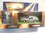 Corgi  Delorean Time Machine Back To The Future + Doc Brown, Ophalen of Verzenden, Nieuw, Film, Beeldje, Replica of Model