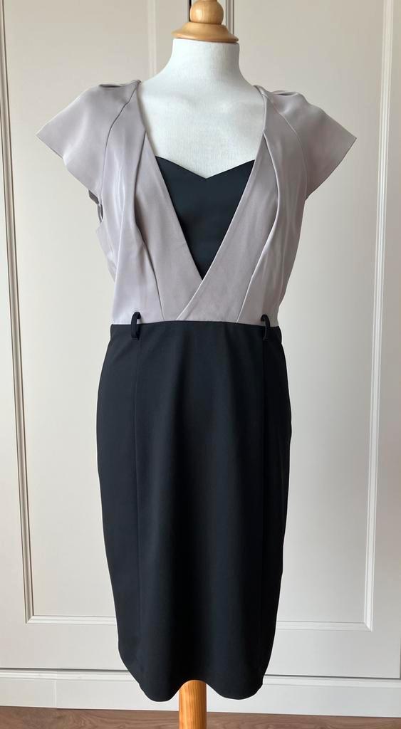 Steps gelegenheids jurkje, maat 42, Kleding | Dames, Jurken, Zo goed als nieuw, Maat 42/44 (L), Grijs, Knielengte, Ophalen of Verzenden