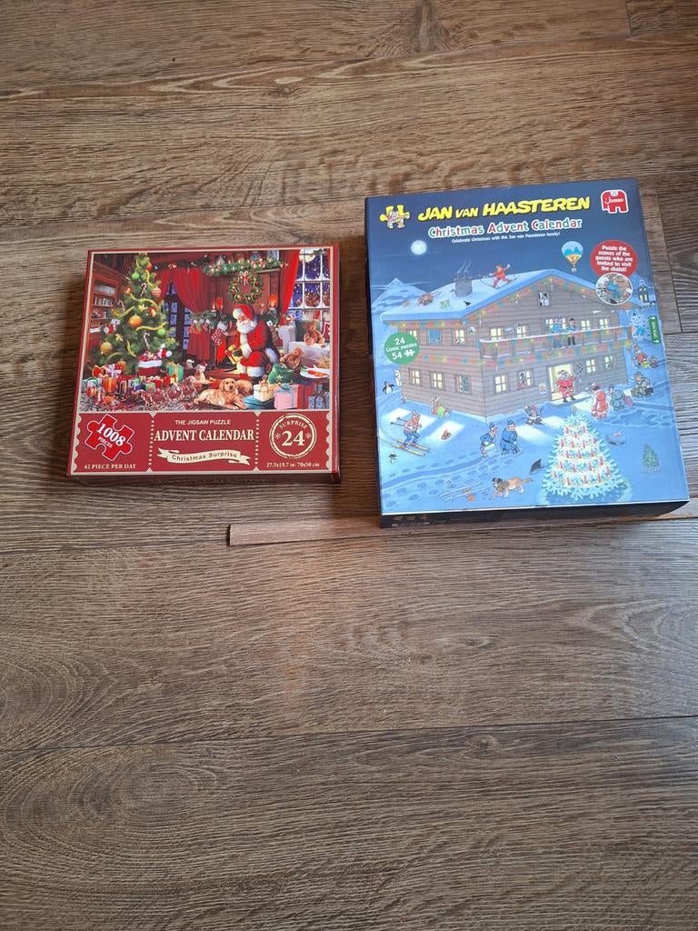 Jan van Haasteren Advent Kalender, Ophalen of Verzenden, 500 t/m 1500 stukjes, Zo goed als nieuw