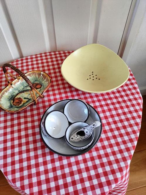 Vintage pindastelletje, druipschaal, bonbonschaaltje, Verzamelen, Retro, Huis en Inrichting, Ophalen of Verzenden
