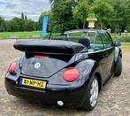 Volkswagen Beetle (Kever) 1.6 Cabriolet 75KW 2004 Zwart, Auto's, Volkswagen, Stof, 74 €/maand, 4 cilinders, Cabriolet