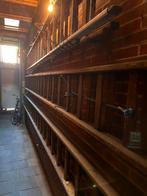 Houten ladders 3 stuks, Doe-het-zelf en Verbouw, Ladders en Trappen, Ophalen, Gebruikt, 4 meter of meer
