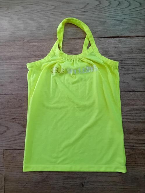 Fel geel neon topje van Gsus. maat 134, Kinderen en Baby's, Kinderkleding | Maat 134, Gebruikt, Meisje, Shirt of Longsleeve, Ophalen