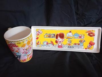 Blond-cakeschaal-mok-Amsterdam beschikbaar voor biedingen