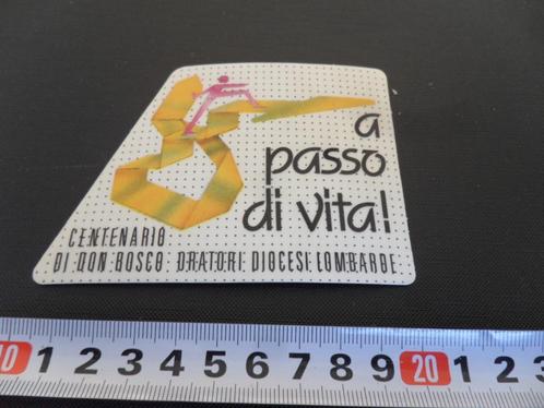sticker a passo di vita centenario di don bosco oratori dio*, Verzamelen, Stickers, Zo goed als nieuw, Bedrijf of Vereniging, Ophalen