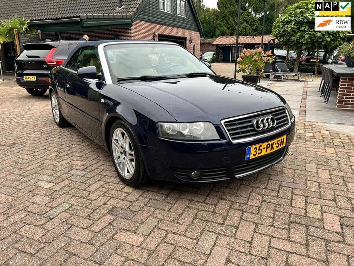 Audi A4 Cabriolet 2.4 V6 Pro Line cabrio automaat nieuwe apk, Auto's, Audi, Bedrijf, Te koop, A4, ABS, Airbags, Airconditioning