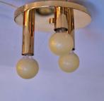 Midcentury tz leuchten plafondlamp messing plafondlamp, Ophalen of Verzenden, Gebruikt