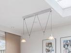 hanglamp, Huis en Inrichting, Lampen | Hanglampen, Ophalen, Zo goed als nieuw, Glas, 50 tot 75 cm