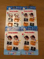 Kaars verjaardagstaart piraat: doodskop + schatkist + vlag, Ophalen of Verzenden, Nieuw, Versiering, Verjaardag