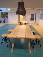 IKEA YPPERLIG tafel 2 stuks met 8 KULLABERG krukjes, Ophalen, 50 tot 100 cm, Zo goed als nieuw, Vijf personen of meer