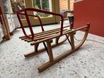 Houten slee, Ophalen of Verzenden, Rugleuning, Gebruikt