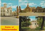 UITHUIZERMEEDEN Centrum Kerk Villa Groeten, Verzamelen, Ansichtkaarten | Nederland, Verzenden, 1980 tot heden, Ongelopen, Groningen