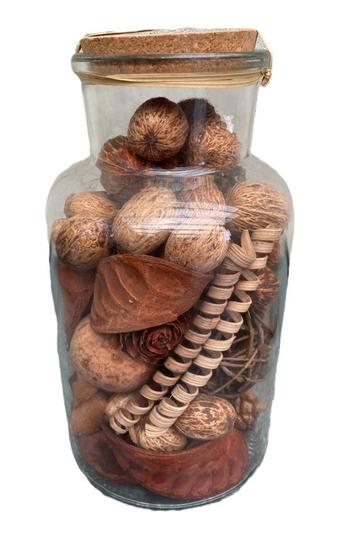 DECO GLAS BOTTLE FLORA 210 LIGHT BROWN NIEUW  beschikbaar voor biedingen