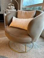 PTMD Xelena Fauteuil - Velvet Zand, Huis en Inrichting, Fauteuils, Ophalen, Nieuw, Stof, 75 tot 100 cm