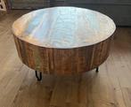 Ronde salontafel van hout, Ophalen, Gebruikt, 50 tot 100 cm, 50 tot 100 cm