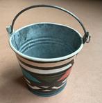 Beschilderd blikken emmertje, Zuid Afrika, Anna Ntuli, Antiek en Kunst, Kunst | Niet-Westerse kunst, Ophalen of Verzenden