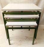 Vintage Stiemsma Bijzettafels, 45 tot 60 cm, Minder dan 55 cm, Rond, Ophalen of Verzenden