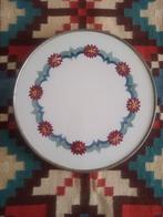 Taartplateau, serveerschaal in mooie  warme kleuren, Ophalen of Verzenden