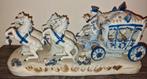 Porseleinen Koets met Paarden, Antiek en Kunst, Ophalen of Verzenden