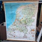 Grote oude Nederlandse kaart 180/140cm op, Ophalen