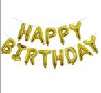 Happy Birthday Ballonnen Set – Goudfolie – 16 Inch, Ophalen of Verzenden, Nieuw, Versiering, Verjaardag