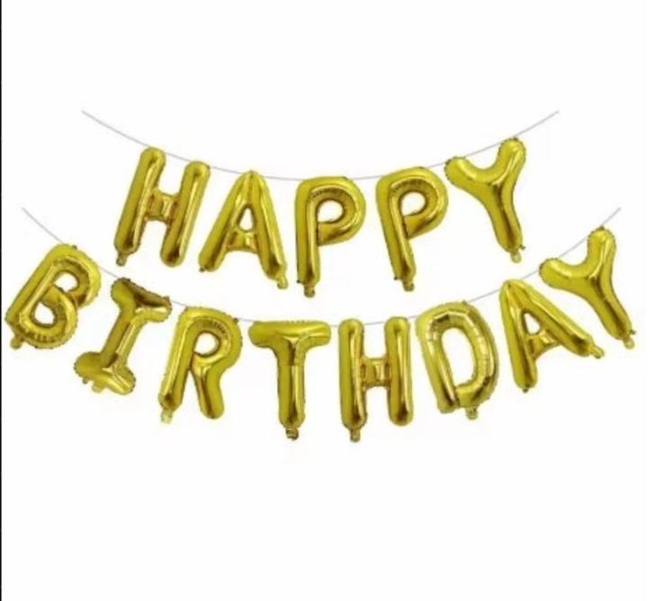 Happy Birthday Ballonnen Set – Goudfolie – 16 Inch, Hobby en Vrije tijd, Feestartikelen, Nieuw, Versiering, Verjaardag, Ophalen of Verzenden