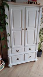 Babykamer landelijk wit beige whitewash (kast + commode), Huis en Inrichting, Kasten | Overige, Ophalen, Gebruikt